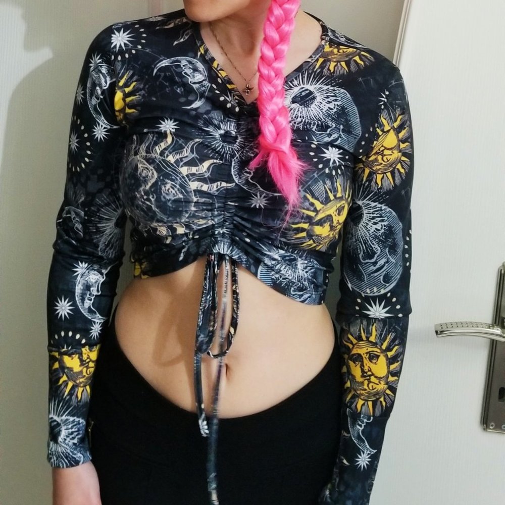 🌚Moon and Sun Crop Top